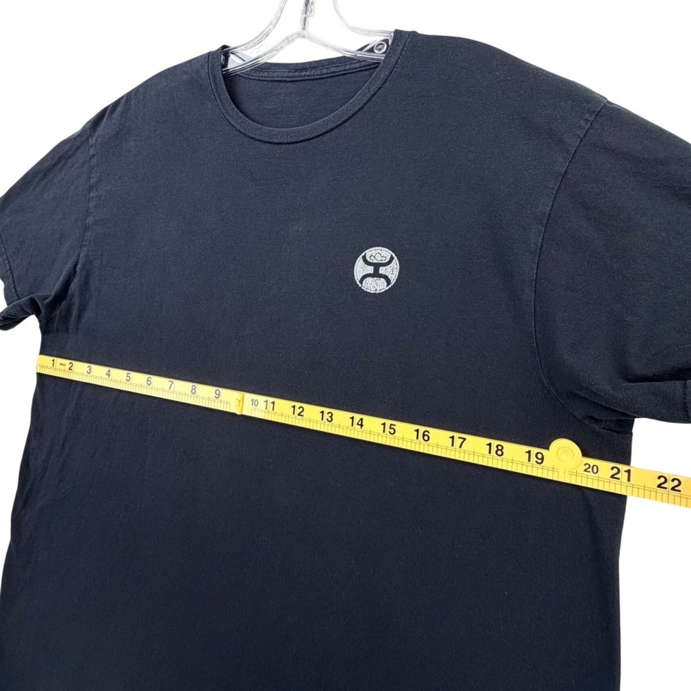 Hooey Graphic T-Shirt Men XL Black Cotton Short Sleeve Western Logo Tee - Picture 7 of 7